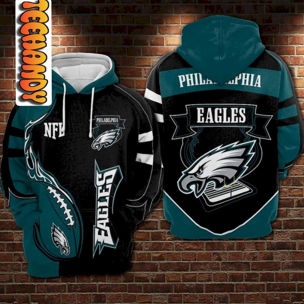 Philadelphia Eagles NFL 3D Hoodie - Kingcrafts